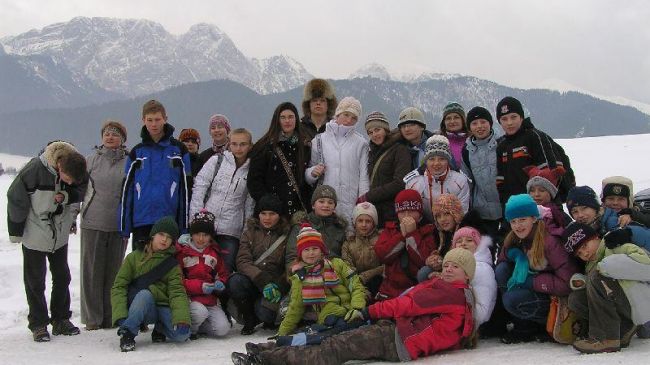 Pod Butorowych Wierchem z widokiem na Giewont
